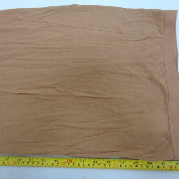 RICK OWENS LILIES Asymmetrical Pull-on Maxi Skirt "Rose" Tan Women's Size 8 - Picture 7 of 12